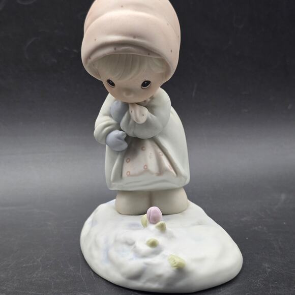 Precious Moments 1987 February Figurine Spring Snow - Picture 2 of 7